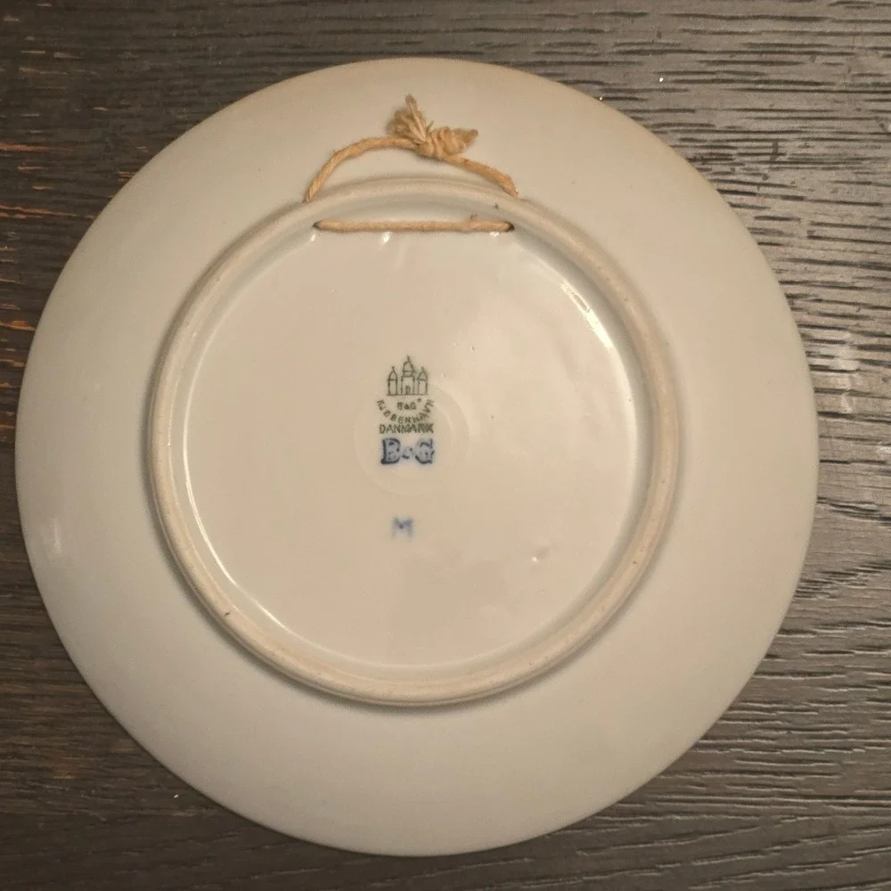 1925 Bing & Grondahl The Star of Bethlehem Blue White Porcelain Collector Plate